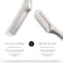 Tweezerman Facial Razor Dermaplaner with 3 spare blades silver.