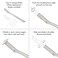 Tweezerman Facial Razor Dermaplaner with 3 spare blades silver.