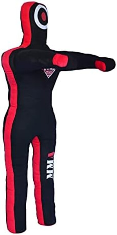 MMA SPORTS Grappling Submission Dummy for Self Defense Training BJJ Jiu Jitsu Wrestling Practice Dummies (Standing 5 FT 60 in- UNFILLED Black.