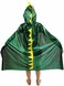 OLLULL Dinosaur Cape Dragon Hooded Cloak Halloween Costume Boy Girl Toddler Dress Up Clothes 3-8 Years Old Color Green.
