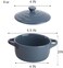 Jucoan 4 Pack Porcelain Ramekins with Lid, 8 oz Round Souffle Creme Brulee Dishes, Mini Casserole Dish for Baking, Oven Safe, 4 Colors.