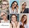 AMOMOMA Trendy TR90 Oversized Blue Light Reading Glasses Women,Stylish Square Cat Eye Glasses AM6031 C1C6 2. 0 x.