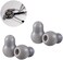 TuHeeHuT Silicone Ear Tips Earplug Replacement for Littmann Stethoscopes - Comfortable Fit Littman Ear Tips Replacement，Stethoscope Ear Pieces,Cardiology IV PartsLittmann Stethoscope Parts (Grey.