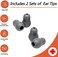 TuHeeHuT Silicone Ear Tips Earplug Replacement for Littmann Stethoscopes - Comfortable Fit Littman Ear Tips Replacement，Stethoscope Ear Pieces,Cardiology IV PartsLittmann Stethoscope Parts (Grey.
