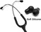 TuHeeHuT Silicone Ear Tips Earplug Replacement for Littmann Stethoscopes - Comfortable Fit Littman Ear Tips Replacement，Stethoscope Ear Pieces,Cardiology IV PartsLittmann Stethoscope Parts (Balck.