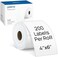 POLONO 4''x6''(100mm&times;150mmDirect Thermal Labels, 220 Labels/Roll Compatible with Brother, POLONO PL60, Zebra, MUNBYN, JADENS, Rollo, Strong Permanent AdhesivePerforated, Commercial Grade.