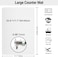 Ewen 25. 6x17. 7 Inches Silicone Mats for kitchen Counter, 2MM Thick Extra Large Heat Resistant Bar Mats for Countertop Silicone Mat for Air Fryer, Crafts, Work, Glass Top Stove, Translucent.