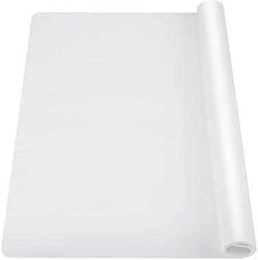 Ewen 25. 6x17. 7 Inches Silicone Mats for kitchen Counter, 2MM Thick Extra Large Heat Resistant Bar Mats for Countertop Silicone Mat for Air Fryer, Crafts, Work, Glass Top Stove, Translucent.