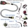 Kodahome Dog Shedding Brush Vacuum Attachment - Pet Groom Tool Kit for Most Vacuum Brands, Doggy Cat Hair Deshedding Comb Fur Remover, De-shedding Removal, with Vac Extension Hose with Adapters.