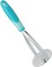 Joyoldelf Heavy Duty Potato Masher, Stainless Steel Integrated Avocado Masher with Non-slip Handle, Perfect for Bean, Vegetable, Fruits, Baby Food (blue.