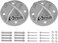 POWER GUIDANCE Wall and Ceiling Mount Bracket for Suspension Straps, Gymnastic Rings, Yoga SwingsHammock Resistance Band Battle Rope (Sliver, set of 2.