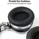 Silensys E7 Active Noise Cancelling Headphones Bluetooth Headphones with Microphone Deep Bass Wireless Headphones Over Ear, Comfortable Protein Earpads, 30 Hours Playtime for Travel/Work, Black.