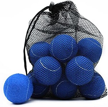 Magicorange Tennis Balls, 12 Pack Advanced Training Tennis Balls Practice Balls, Come with Mesh Bag for Easy Transport, Good for Beginner Training Ball.