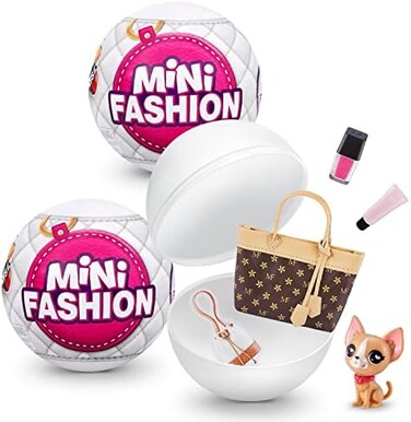 Mini Brands Mini Fashion Series 1 Real Fabric Fashion Bags And Accessories Capsule Collectible Toy (2 Pack.