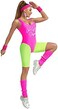 MIAIULIA Womens 80s Workout Costume Outfit 80s Accessories Set Leotard Neon Legging Headband Wristbands Set.
