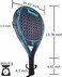 Senston Paddle Tennis Racquets Carbon-Fiber Surface with EVA Memory Flex-Foam Core -Paddle/Beach Tennis Racket with Carry Bag and Balls for Pop Tennis Beach Tennis.