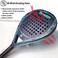 Senston Paddle Tennis Racquets Carbon-Fiber Surface with EVA Memory Flex-Foam Core -Paddle/Beach Tennis Racket with Carry Bag and Balls for Pop Tennis Beach Tennis.
