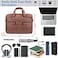 seyfocnia Herren Business Reise Aktentasche Leder Handgemachte Messenger Bag Laptop Tasche.