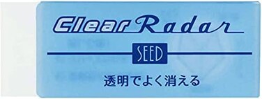 Seed Transparent Clear Plastic Eraser, Medium, 4 ea. /pack (EP-CL150-4P.