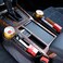 coforder Car seat gap filler organizer between front seat car organizer and storage box, auto premium pu leather console with cup holder, car pocket for interior essentials (for passenger side.
