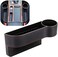 coforder Car seat gap filler organizer between front seat car organizer and storage box, auto premium pu leather console with cup holder, car pocket for interior essentials (for passenger side.
