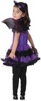 EOZY Girls Bat Vampire Costume Kids Halloween Clothes Animal Cosplay Purple Dress.