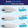 Sidney Sleep Bed Pillow for Side and Back Sleepers - Adjustable Filling - Memory Foam Pillow for Neck and Shoulder Pain - Customizable Loft - King Size - Additional Foam Bag Included (White.
