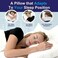 Sidney Sleep Bed Pillow for Side and Back Sleepers - Adjustable Filling - Memory Foam Pillow for Neck and Shoulder Pain - Customizable Loft - King Size - Additional Foam Bag Included (White.