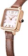 Lola Rose Dainty Watch for Women: Mother of Pearl Dial, Genuine Leather Strap, Wrapped by Stylish Gift Box - Vintage Present for Small Wrists.