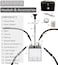 MRPAPA 2 Hose Hookah Set, Modern LED Hookah With Everything, Portable Shisha Accessories To Go Set - Great Gift.