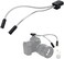 JJC 10 Inch Long Portable Shoe-Mount LED Macro Arm Light CRI 955600K Photo Lighting with 5 Level Ajustable Flexible Fill Lights for Macro Lens Camera Close-up Photography.