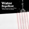 Seasonwood Shower Curtain Tassel, Modern Farmhouse Tassel Pink Striped Shower Curtain with Tassels for Bathroom Decor, 72x72.
