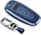 SANRILY Key Case Cover for Audi 2020 2021 Metal Leather Key Shell.
