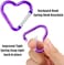 Ferraycle Heart Shape Keychain Clip Aluminum Alloy Keychain Clip Spring Snap Hook Loaded Hook for Outdoor.