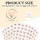 Zonon 500 Pieces Clear Heart Envelope Seals, Heart Stickers, Love Stickers 1. 26 Inch Round Sealing Sticker for Wedding Invitation Card Christmas Valentine's Day Bridal Shower Favor(Rose Gold.