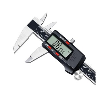Kynup Caliper Measuring Tool, Digital Micrometer Caliper Tool, Vernier Caliper with Stainless Steel, Large LCD Screen, Auto - Off Feature, Inch Metric Fraction Conversion (6Inch/150mm.
