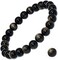DAZCOLO Handmade Gem Bracelet 7. 5'' Stretch Gemstone 8mm Round Beads Crystals Quartz Unisex'.