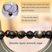 DAZCOLO Handmade Gem Bracelet 7. 5'' Stretch Gemstone 8mm Round Beads Crystals Quartz Unisex'.