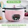 GreenLife Cook Duo Healthy Ceramic Nonstick Programmable 6 Quart Family-Sized Slow Cooker, PFAS-Free, Removable Lid and Pot, Digital Timer, Adjustable Tempature Control, Dishwasher Safe Parts, Pink.