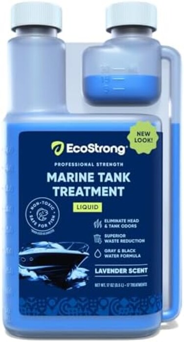 Eco Strong Marine Holding Tank TreatmentPowerful Enzymatic Black Water Digesting Liquid - Eliminates Tank Odor and Breaks Down Waste (17 OZ.