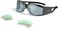 AC Infinity Grow Room Glasses, Indoor LED Grow Light Glasses with Interchangeable Lenses, UV 400Protection, Asymmetrically Shaped, Wraparound Frame, Multi-color Lenses (Blue, Green, Gray.