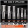 HORUSDY 5-Piece NPT Pipe Tap Set, Sizes Includes 1/8", 1/4", 3/8", 1/2", 3/4" and 1".