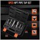 HORUSDY 5-Piece NPT Pipe Tap Set, Sizes Includes 1/8", 1/4", 3/8", 1/2", 3/4" and 1".