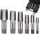 HORUSDY 5-Piece NPT Pipe Tap Set, Sizes Includes 1/8", 1/4", 3/8", 1/2", 3/4" and 1".