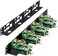 UCTRONICS Ultimate Rack with PoE Functionality for Raspberry Pi 4, 19" 1U Rackmount with PoE HAT, All IO on One Side, OLED Display, Power Switch, and Cooling Fan.