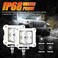 مصابيح Auxbeam البيضاء LED، 3 بوصة 40 واط، مصباح LED مكعب شعاع موضعي للطرق الوعرة 4800 لومن، مصابيح عمل للقيادة على الطرق الوعرة مع حزمة أسلاك DT لسيارات الدفع الرباعي والجيب والقوارب والشاحنات الصغير