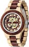 BOSIN Men's Wooden Watch Skeleton Automatic Movement Wood Watch Self-Winding Watches for Men.