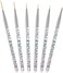 Maitys 6 Pieces Eyeliner Brush Fine Point Eyeliner Eye Makeup Gel Eyeliner Fiber Bristles Eyeliner Brush Applicators Cosmetic Eye Wands Eyeliner (.