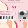 M SANMERSEN Keyboard Piano for Kids 37 Keys Music Piano with Microphone Portable Musical Toy Electronic Piano Birthday Gifts for Girls Ages 3 4 5 6.