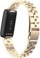 FitTurn Bands Compatible with Fitbit Luxe Metal Stainless Steel Watch Band Replacement Classic Durable Solid Link Accessory Buckle Metal Strap Wrist Band for Luxe Fitness Wellness Tracker.